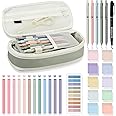 Aesthetic Book Annotation Kit - 60 Pcs Stationery Set With Highlighters, Pens & Sticky Notes