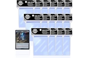 VKshop 1500PS Clear Card Sleeves for Standard Trading Cards,Penny Trading Card Sleeves,Plastic Card Protector for Baseball,MTG,Football,Sports Cards 2.5"*3.5" 66x91mm