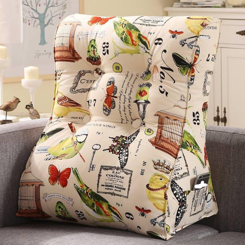 Linge De Lit Et Oreillers Oreillers Vercart Coussin De Lecture Oreiller Confortable Ergonomique Cale Nuque Triangulaire Du Chevet Tete De Lit Canape Chaise Banc Dehoussable Lombaires Soutien Dos 45x55cm Genesis Gs Com