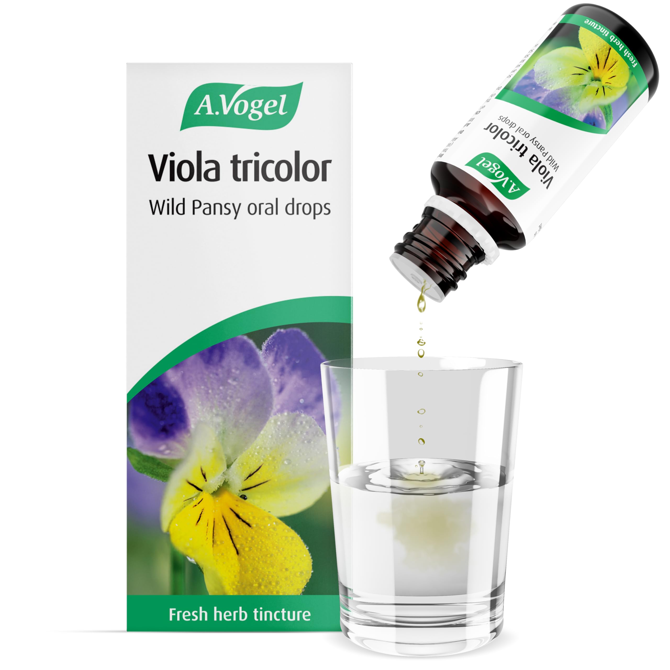 A.Vogel Viola Tricolor Wild Pansy|Herbal Food Supplement|Extract of organically Grown and Freshly harvested Viola Tricolor|Suitable for Vegans|50ml