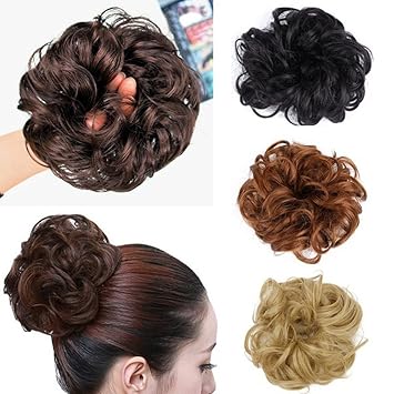 Buy Igemy Women S Curly Messy Bun Hair Twirl Piece Scrunchie Wigs