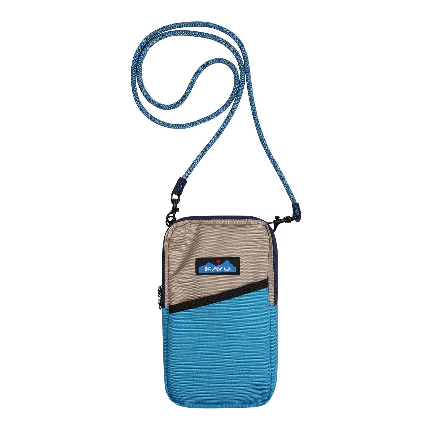 KAVU Essential Case Zip Crossbody Wallet with Rope