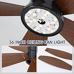 Surtime Ceiling Fans with Lights-48 Low Profile