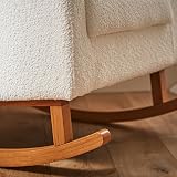 CuddleCo Etta Nursing Chair Boucle Off-White Elegant Mushroom Tone view 6