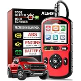 Autel OBD2 Scanner AutoLink AL549, Car Check Engine Code Reader with ABS, Car Battery Tester &amp; Alternator Tester, Plug and Play, Upgrade Ver. of AL519 AL319 AL329 ML519 OBDII CAN Diagnostic Scan Tool