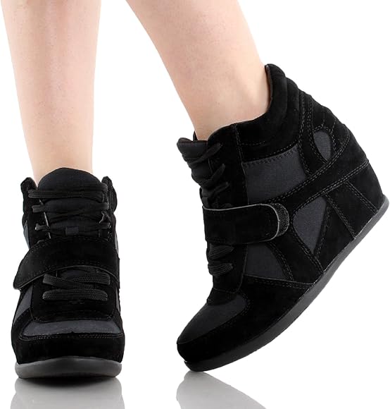 womens velcro high top sneakers