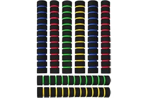 BESTYASH 4 Pairs Non-Slip Kayak Paddle Grips Sponge Covers 22cm Length Multi-Color Anti-Skid Soft Handlebar