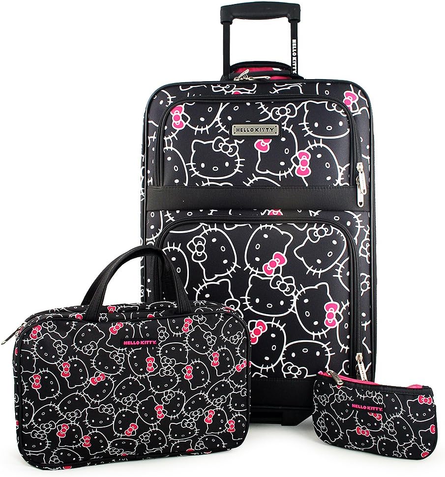 Hello Kitty 3Piece Luggage Ensemble Amazon.ca Luggage & Bags