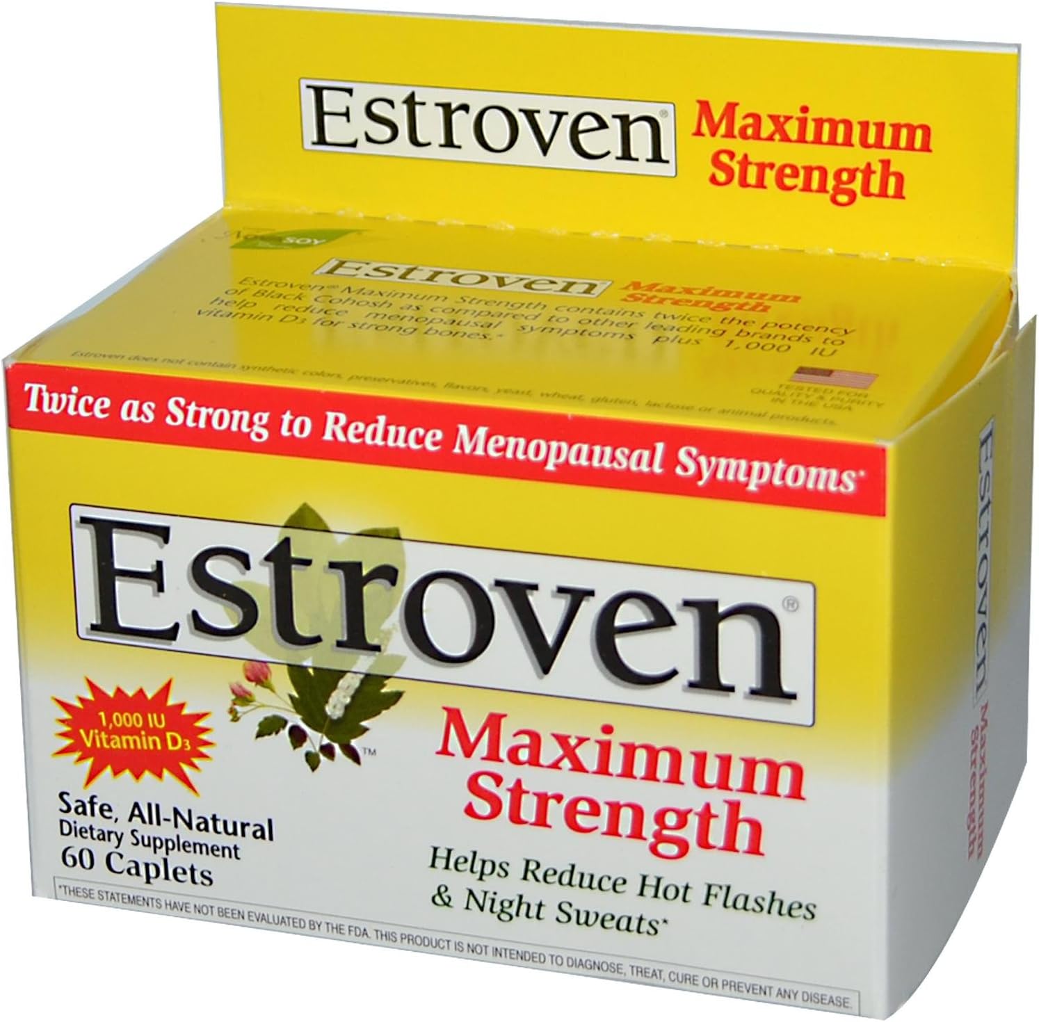 Estroven Menopause Formula Maximum Strength Capsule, 60 Count Amazon