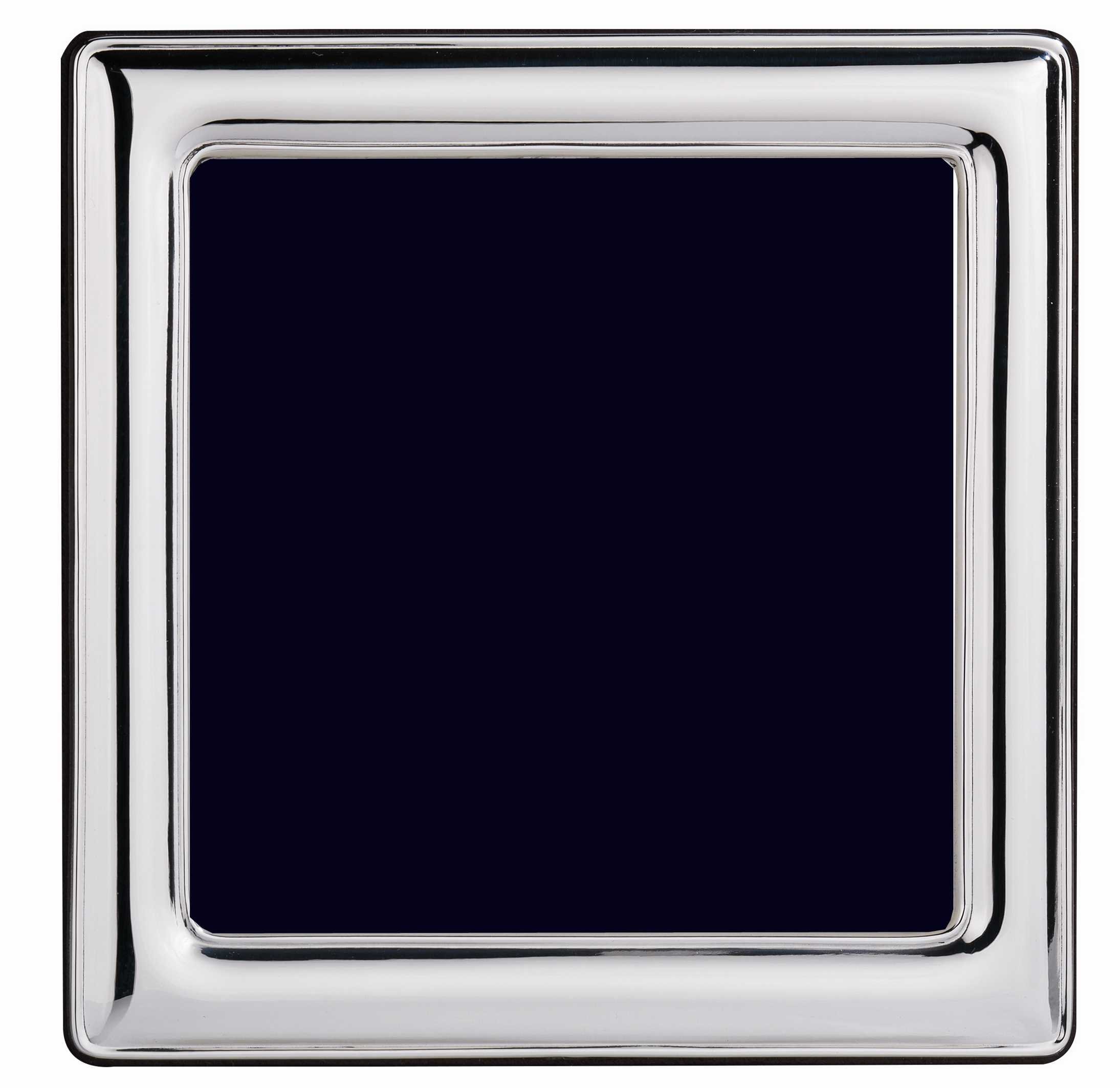 AG Sterling Silver Square Frame for photograph 5"x 5" with Wood Back