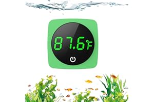 Aquarium Thermometer Digital, PAIZOO Fish Tank Thermometer Accurate LED Display to ±0.9°F Tank Thermometer Aquarium Temperature Measurement Suitable for Fish, Axolotl, Turtle or Aquatic