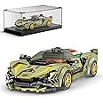 Mould King Speed Champion Sina Super Car Building Sets with Display Case,27003 Model Car Kits Sports Car Building Blocks, Cool Simulation Cockpit Race Car Building Kits for Adults Kids 8+(333 PCS)