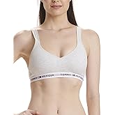 Tommy Hilfiger Womens Light Lift Classic Cotton Bralette Bra