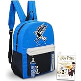 Harry Potter Backpack for Adults Set - Bundle with 16" Ravenclaw Backpack Plus Decals | Harry Potter Travel Bag for Teens, Adults