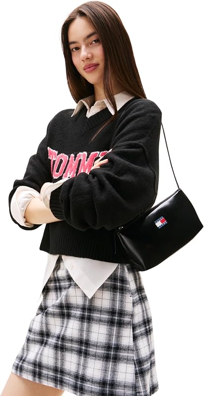 Bolso con correa Mujer Must Bag brillante, Negro (Black), Talla Única
