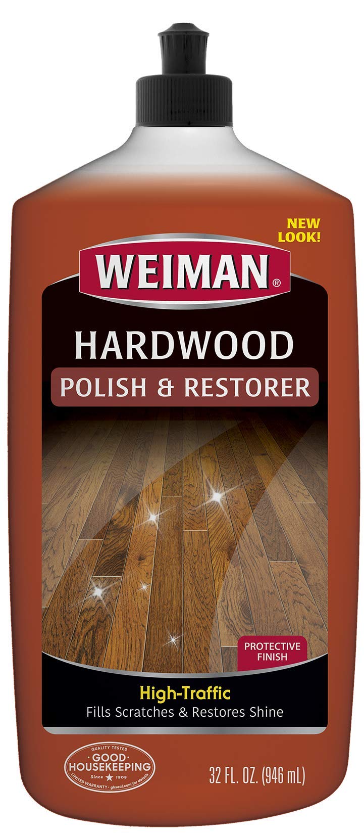 Weiman Wood Floor Polish and Restorer 32 Ounce HighTraffic