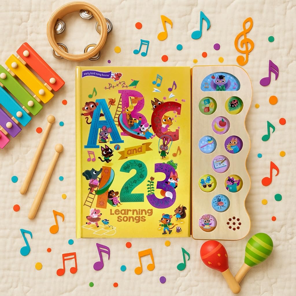 ABC & 123 Learning Songs: Interactive Children's Sound Book (11 Button Sound) (11 Button Sound Book) ABC & 123 Learning Songs: Interactive Children's Sound Book (11 Button Sound) (11 Button Sound Book) Hardcover