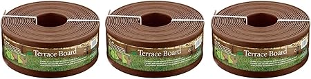 Amazon Com Master Mark Plastics 95340 Terrace Board Landscape Edging Coil 5 Inch X 40 Foot Brown Pack Of 3 Garden Outdoor