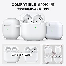 R-fun for Airpods 4th Case Cover with Cleaner