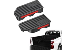 PSLER Stake Pocket Covers Custom Fit for GMC Sierra Silverado 2024 2019 2020 2021 2022 2023 2025 National Flag Truck Bed Rail Hole Plugs Stake Pocket Caps Cover Pickup Accessories(Set of 2)