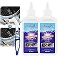 GOMUVY Household Mou-ld Remover Gel Grout Cleaner, 2 Pack Washing Machine Cleaner, Black Stain Remover Gel With Brush For Was