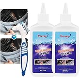 GOMUVY Household Mou-ld Remover Gel Grout Cleaner, 2 Pack Washing Machine Cleaner, Black Stain Remover Gel With Brush For Was