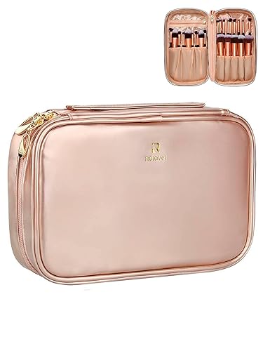 Relavel Professional Cosmetic Pouch, Makeup Brush Organizer