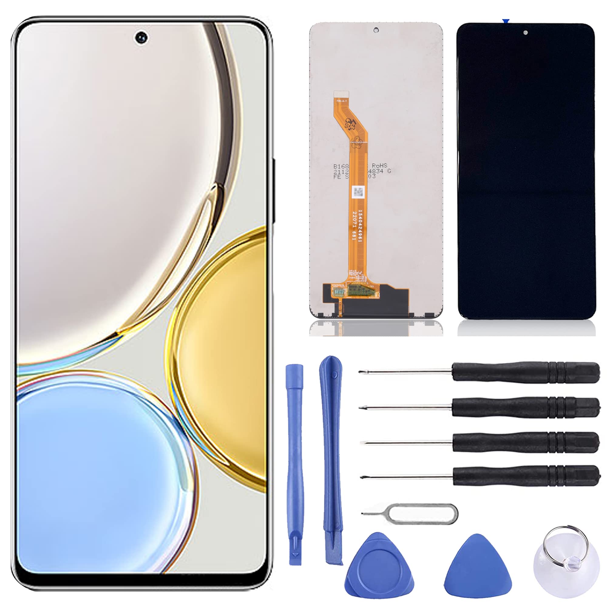 NB+ Display Digitizer Screen Replacement LCD Touch Screen For Honor X9 2022 6.81" Full Glass Lens Assembly Black No Frame with Tools