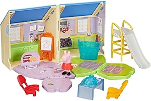 Peppa Pig Peppa's Pop-Open Playgroup Playset with Figure, Preschool Toys for Girls and Boys, Kids, Ages 3+