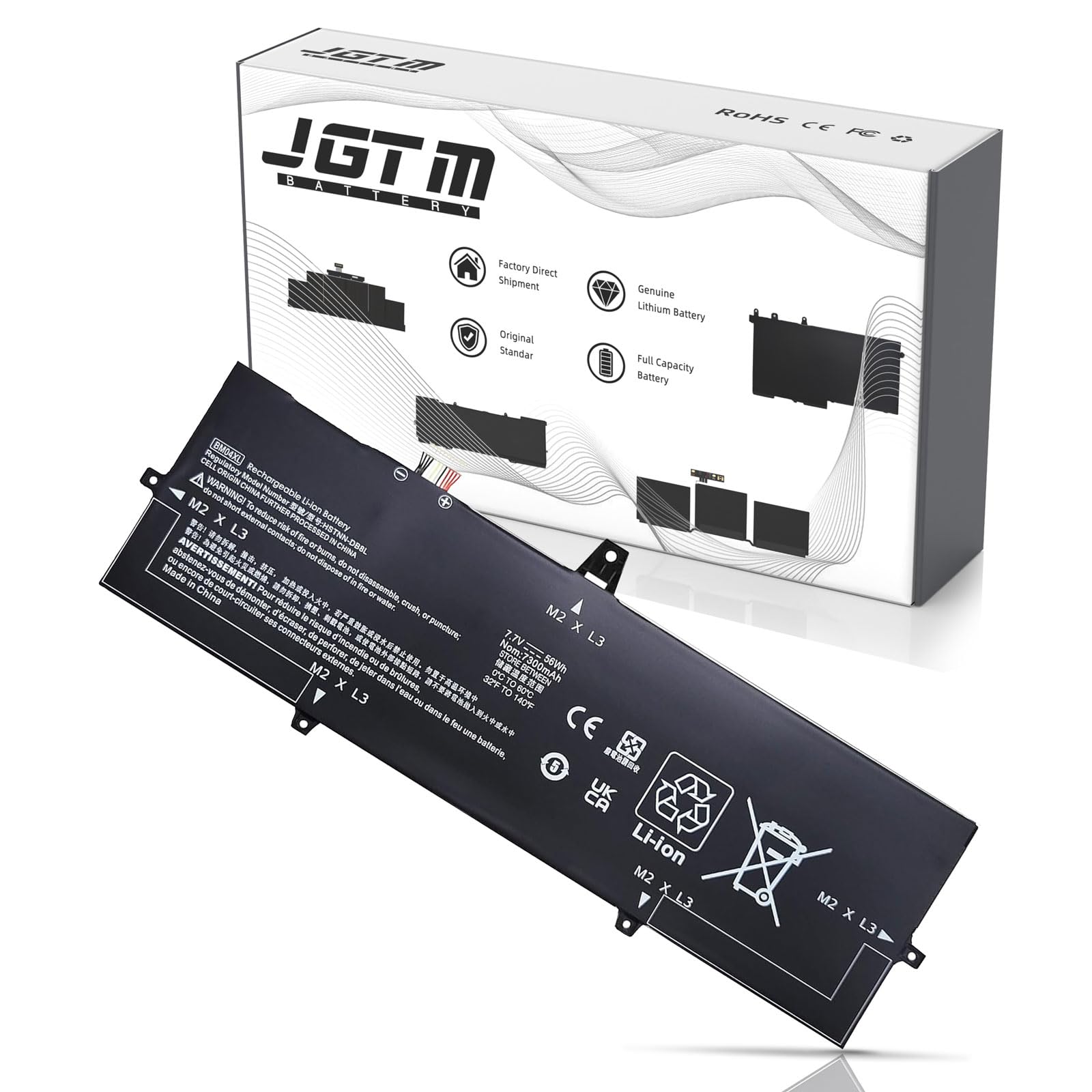 JGTM BM04XL Laptop Battery for HP EliteBook X360