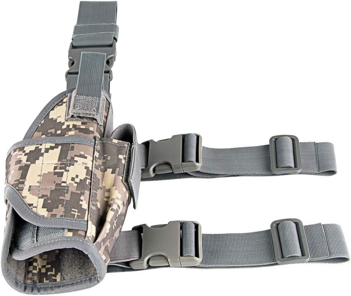 IronSeals Tactical Drop Leg Holster, Adjustable Gun Holster Thigh Pistol Holster