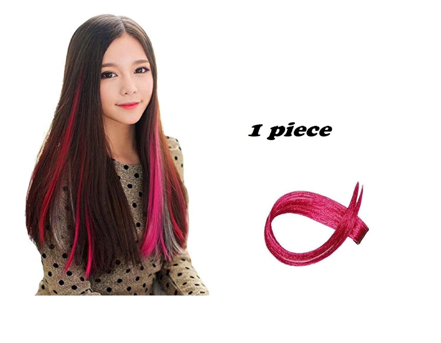 Pelo New Party Wear Colored Hair Streaks Colored Hair Extension