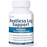 Jkrova Restless Legs Syndrome Relief Capsules (90 Capsules) – Calms Agitated Legs, Restful Sleep & Muscle Relaxation – Natural Formula