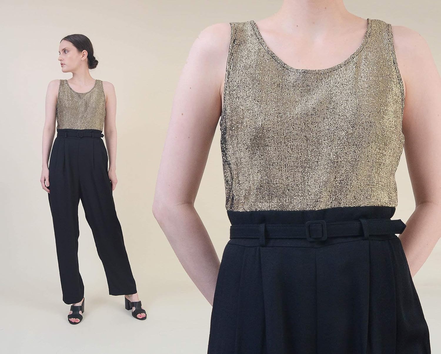 gold jumpsuit amazon