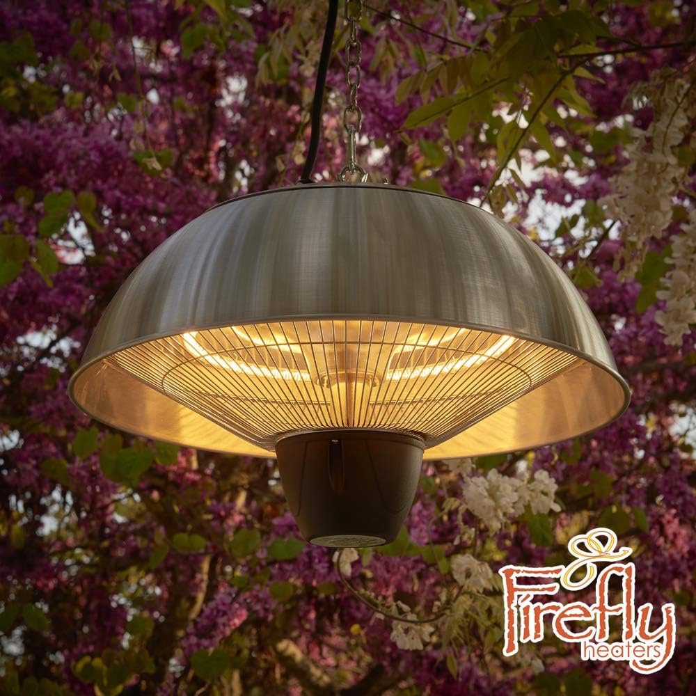 Firefly Ceiling Hanging Halogen Bulb Electric Infrared Patio Heater