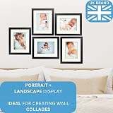 Clay Roberts 8x10 Picture Frame Black Freestanding Wall Mountable 20x25 cm view 3