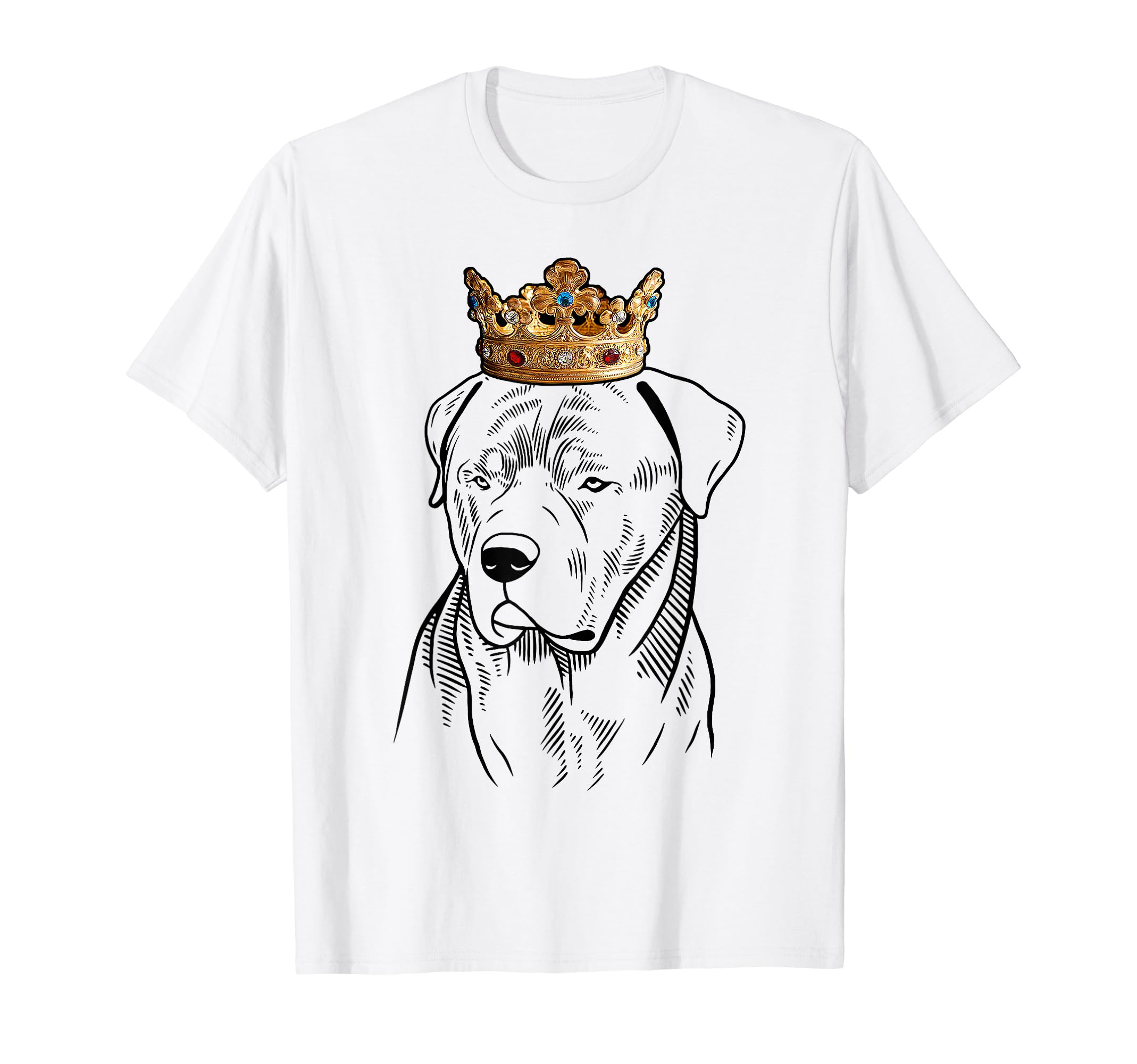 Rottweiler Dog Wearing Crown T-Shirt