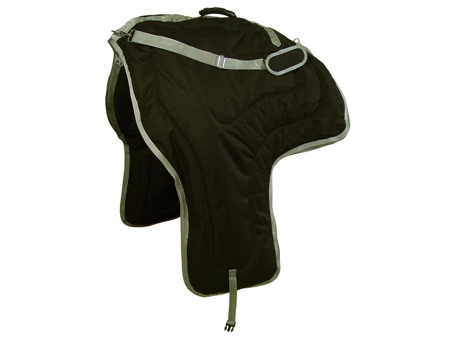 Tahoe Tack 3 Layer Padded Western Horse Saddle Carry Bag Case, Black