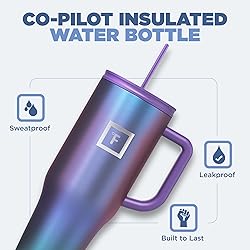IRON °FLASK Co-Pilot Insulated Mug w/Straw & Flip