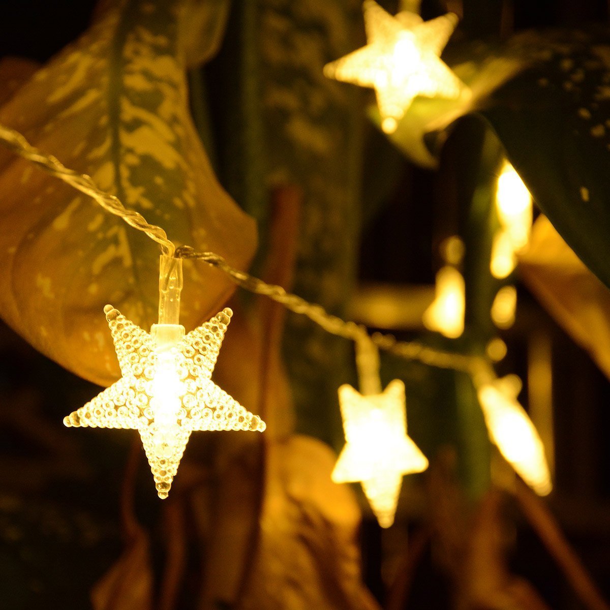 Warm White Eshing Star String Lights Usb Powered Party Lights For