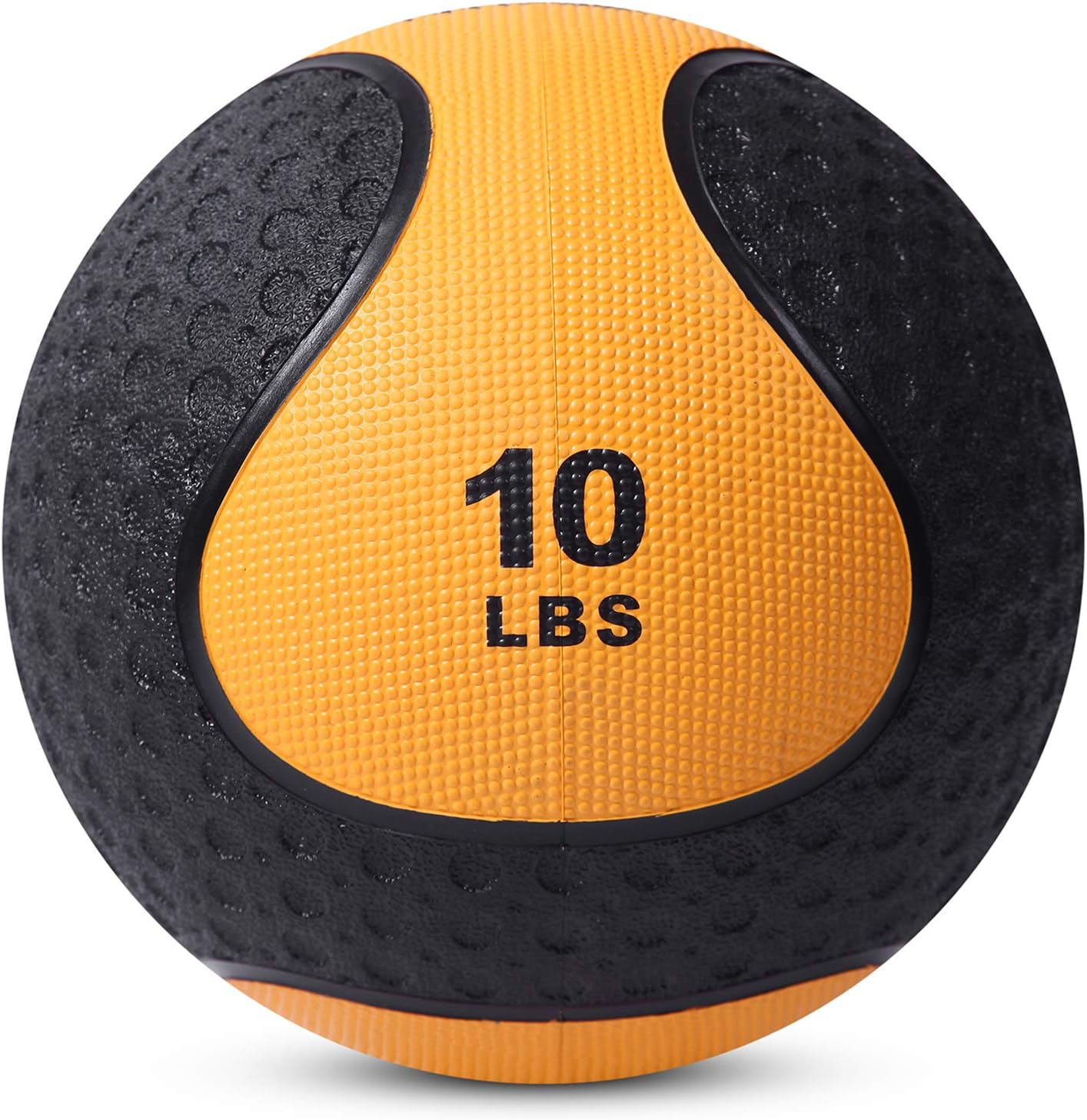 Medicine Exercise Ball with Dual Texture for Superior Grip by Day 1 Fitness - 10 Pounds - Fitness Balls for Plyometrics, Workouts - Improves Balance, Flexibility, Coordination : Sports & Outdoors