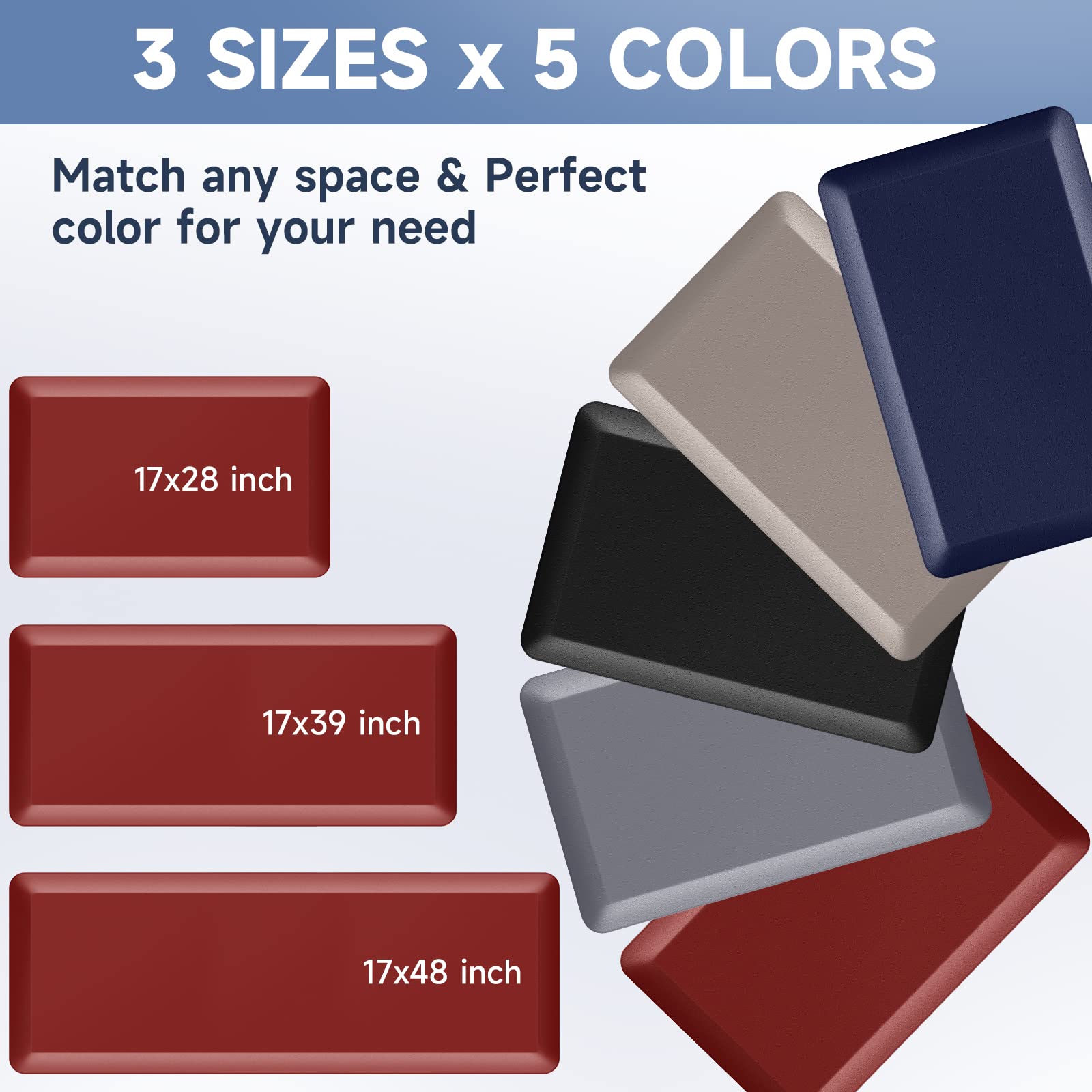 Steprite Kitchen Mat Mua StepRite 4/5 Inch Thick Kitchen Mat Anti Fatigue Mat Kitchen Rugs ...