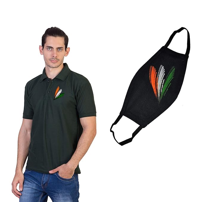 t shirt with indian flag logo