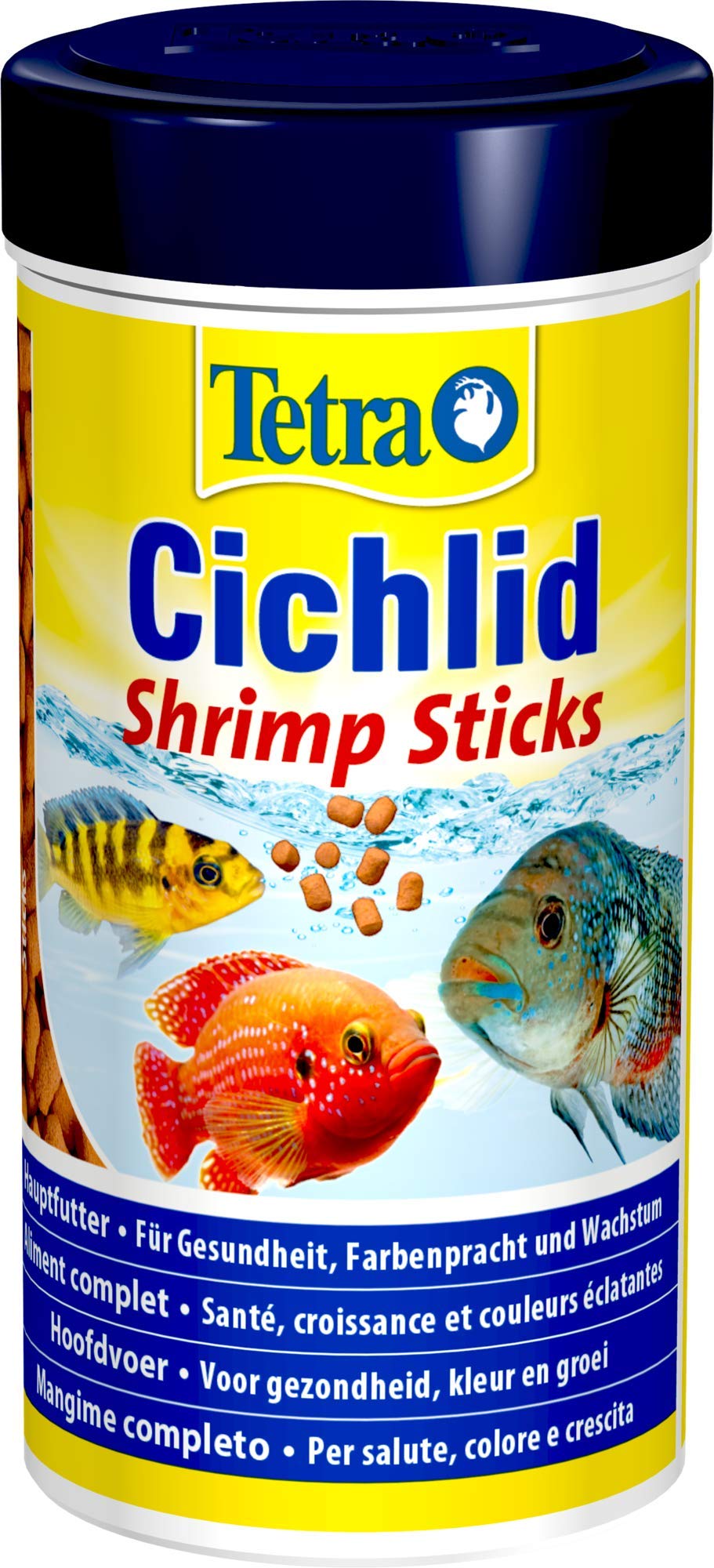 Tetra Cichlid Shrimp Sticks (balanced and full-fledged main feed for all carnivorous cichlids with high shrimp portion), 250 ml can
