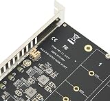 Fdit Quad M.2 NVME SSD PCI-E 4.0 X16 Adapter 4x32Gbps Raid Card LED PH44 view 6