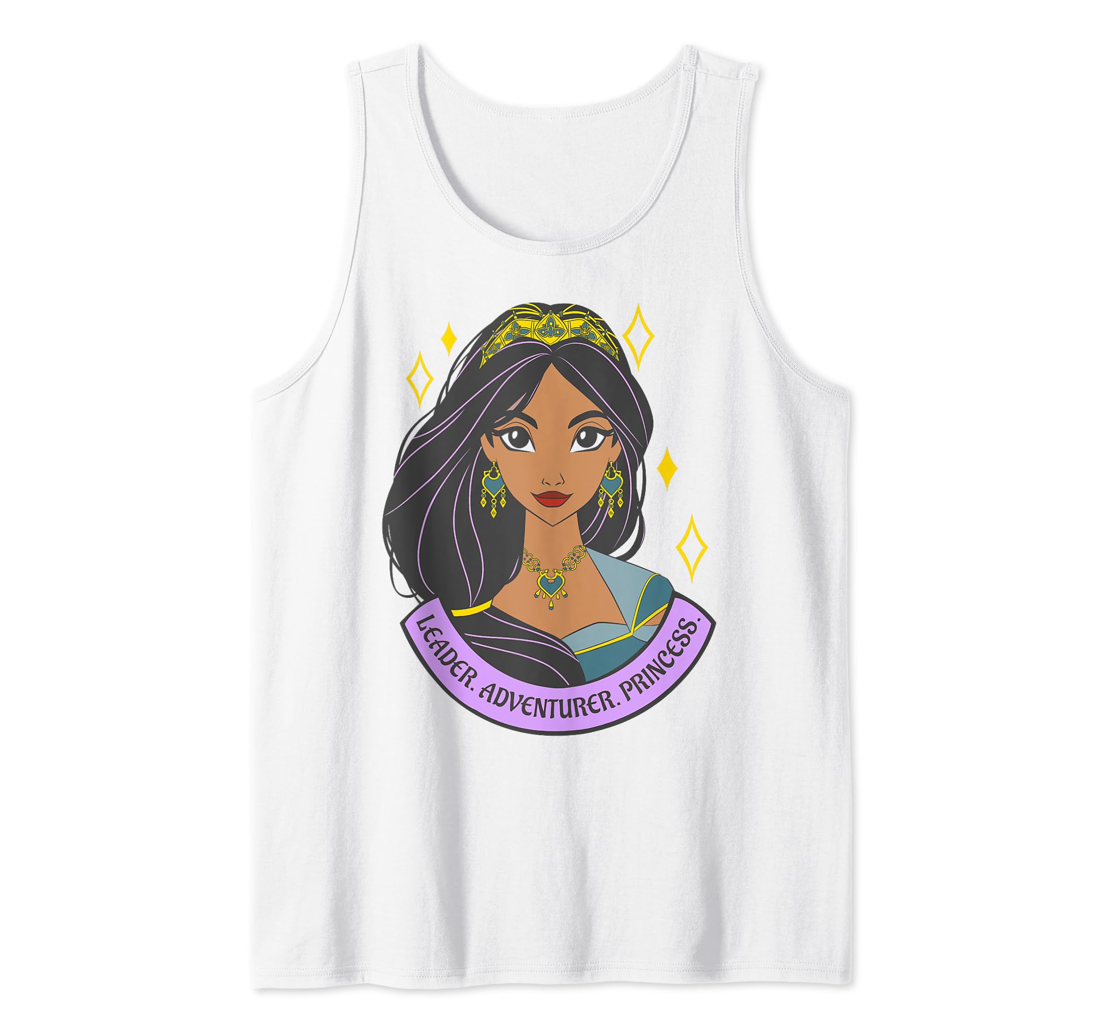 Disney Aladdin Live Action Jasmine Attribute Portrait Banner Tank Top