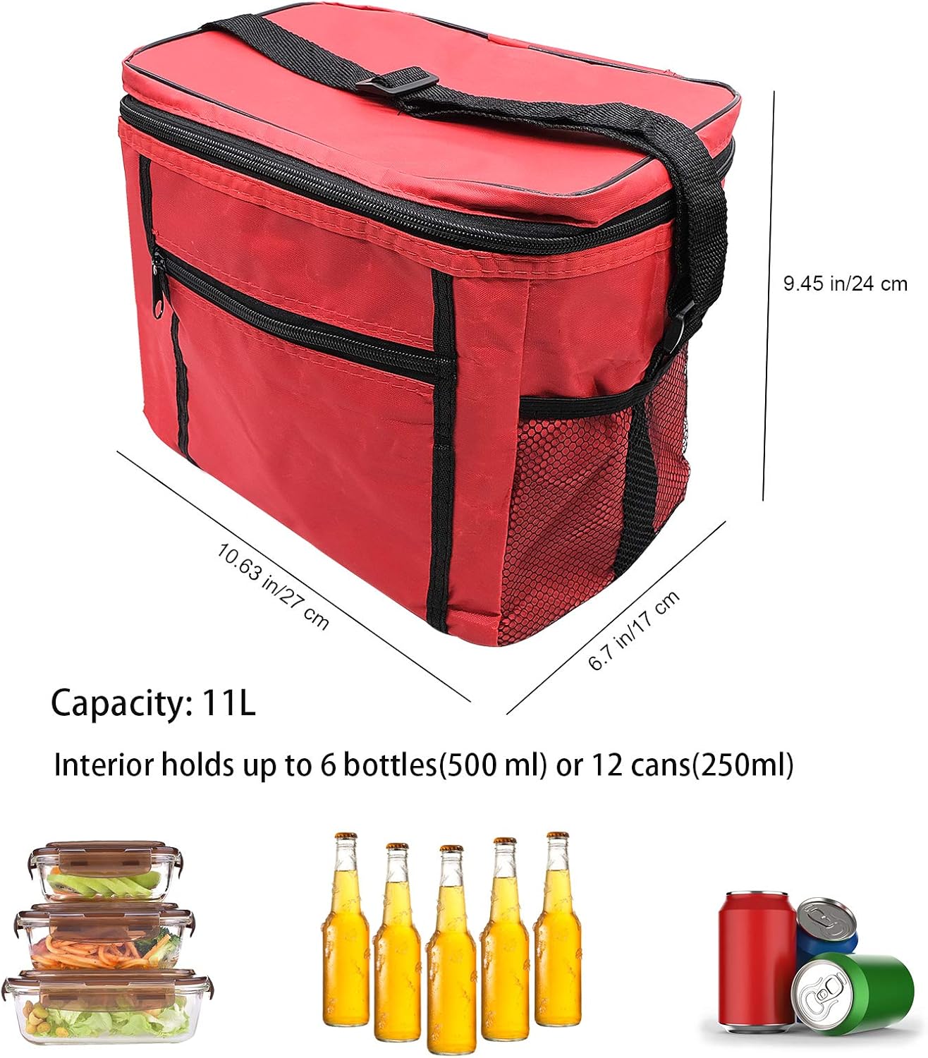 WBYJ Insulated Collapsible Cooler Lunch Bag - Image 3