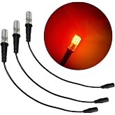 Prop and Scenery Lights Ember Orange Led 12 Volt with Cable Socket - 3 Pack | Create Stunning Stage Visuals With Safe, Flameless Lights For Torches, Lanterns, And Fake Fireplaces To Enhance Your Props