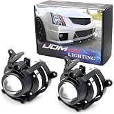 iJDMTOY Halogen Fog Light Kit For Cadillac CTS/Chevrolet Malibu | Fit 2008-2015 CTS/2008-2012 Malibu, OEM-Spec, LH &amp; RH Side, Clear Lens Projector Fog Lamps w/ Halogen Bulbs, Direct Fit