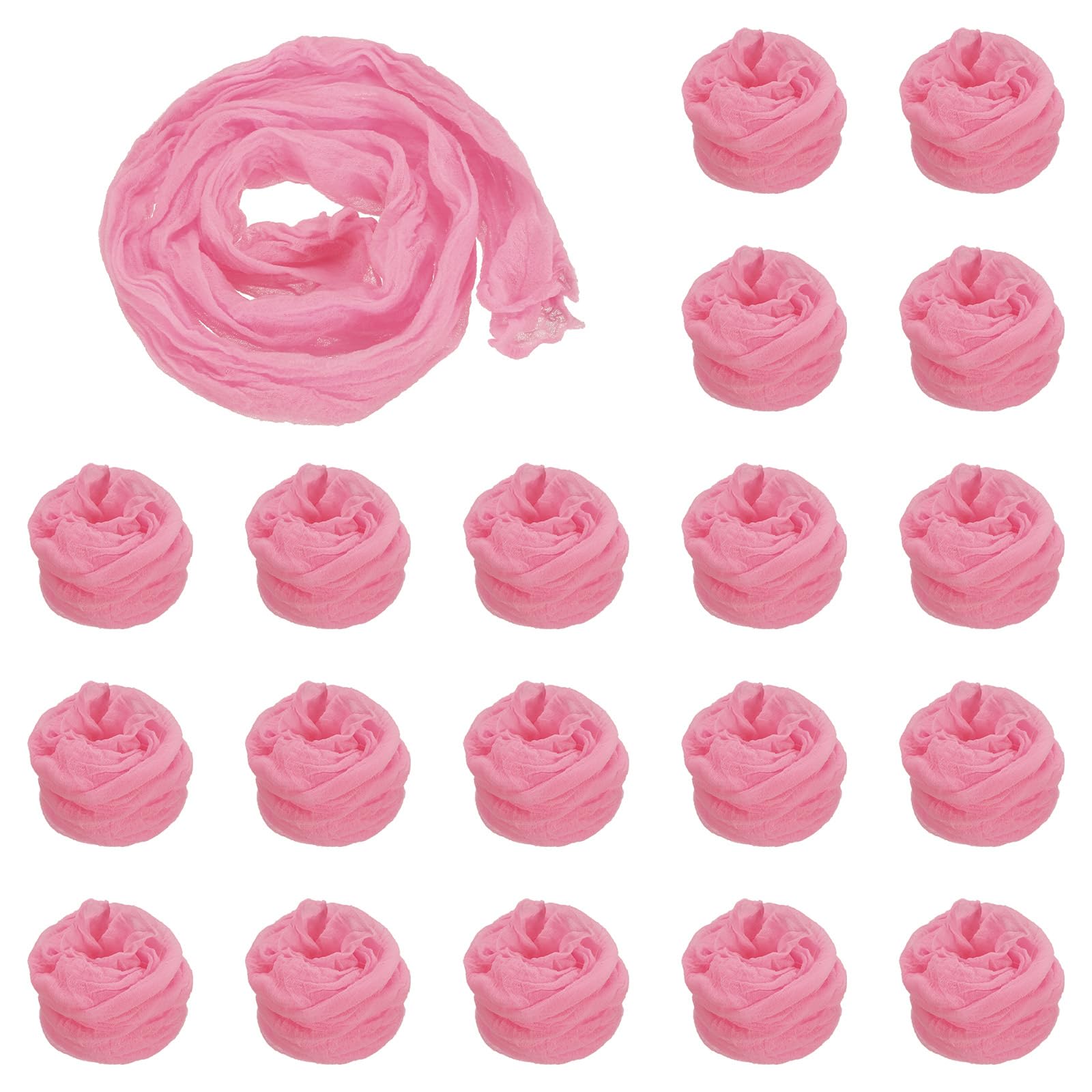 PATIKIL Nylon Stockings DIY Flower, 20Pcs Stocking Flower Fabric Material Tensile Silk Stocking Flowers for DIY Flower Making Wedding Crafts Home Decoration, Coral Pink